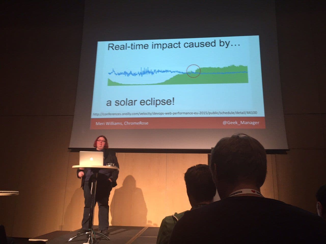 Meri Williams presenting in Internetdagarna 201