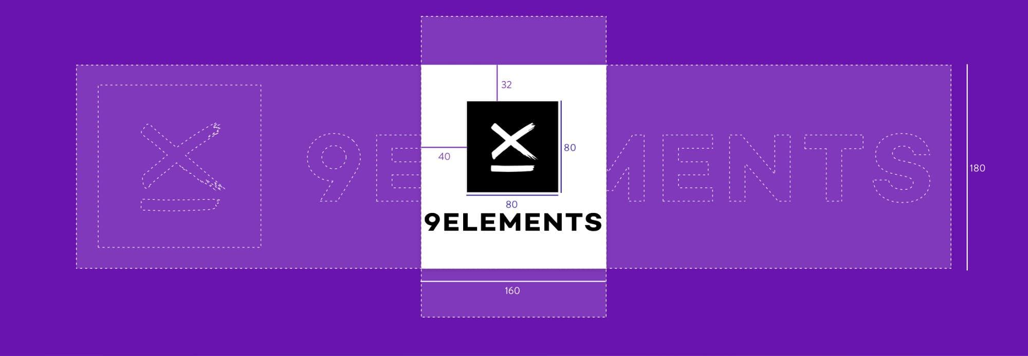 Responsive logo for 9elements