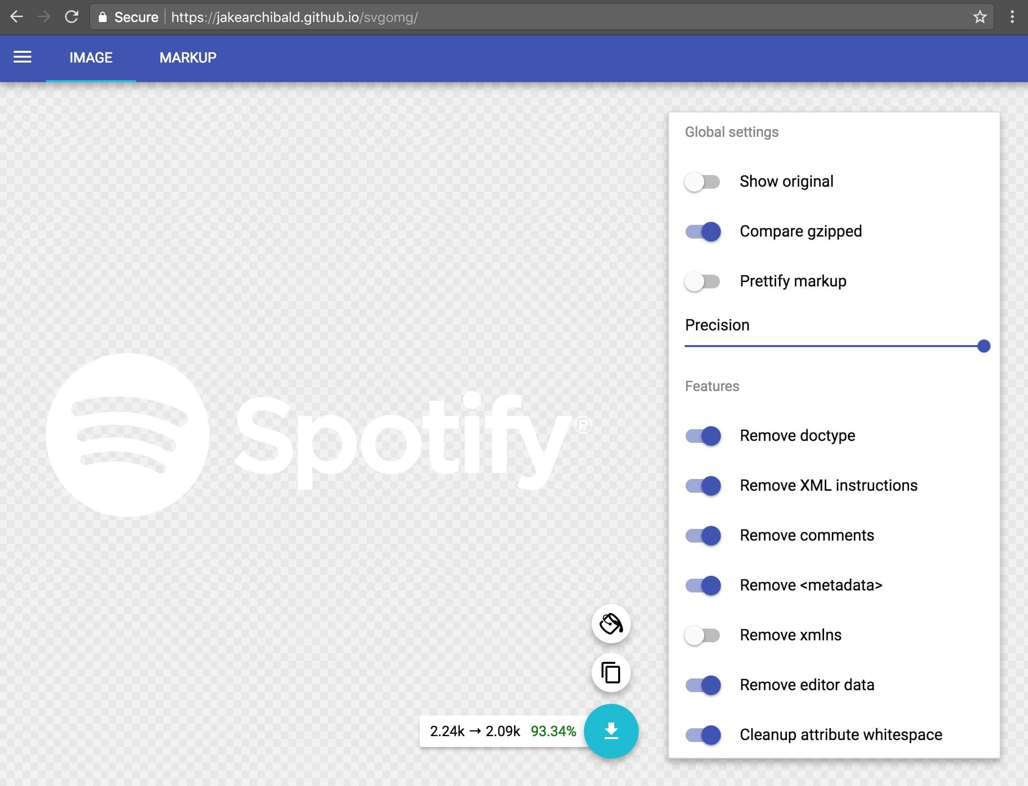 Spotify logo on SVGMOMG