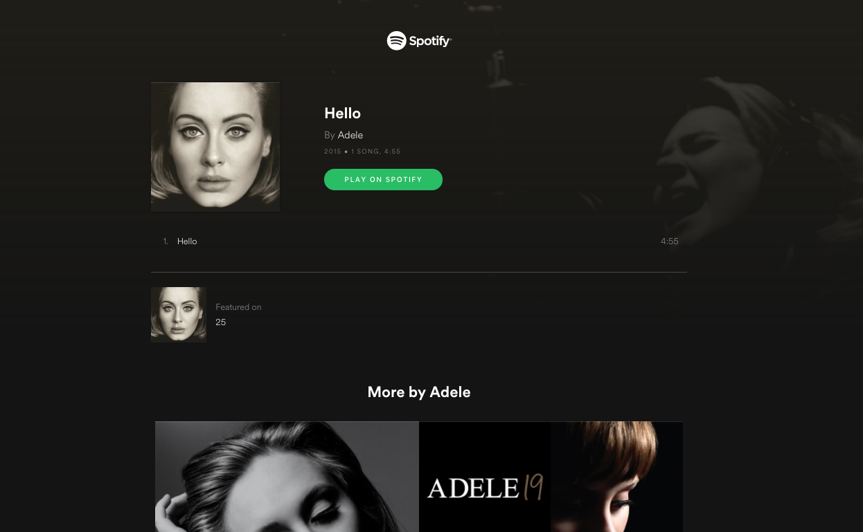 Example of a background image on desktop